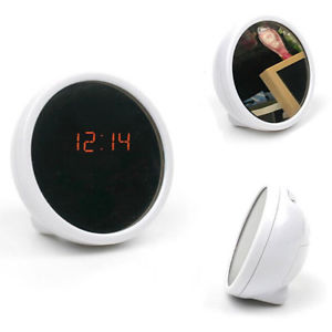 Mini Mirror Table Clock LED Digital Display Alarm