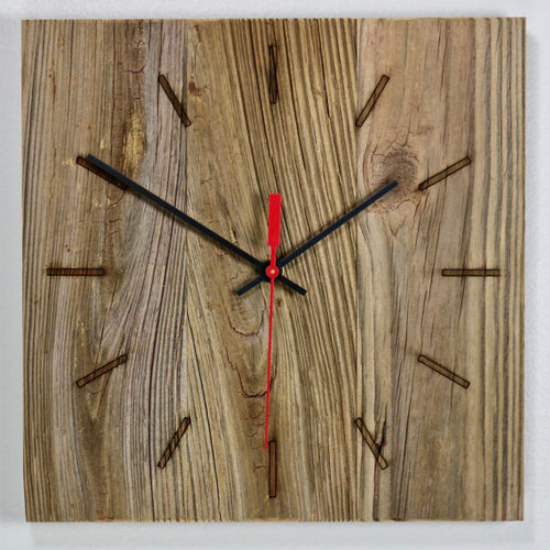 Laser cut wood wall clock